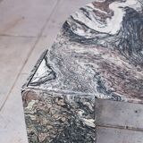 Eye-shaped marble coffee table by Roche Bobois, 1970