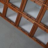 Antique Large Dutch Oak Haberdashery Shop Cabinet Folding Doors, 1920/30s