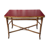 Bamboo and leather console