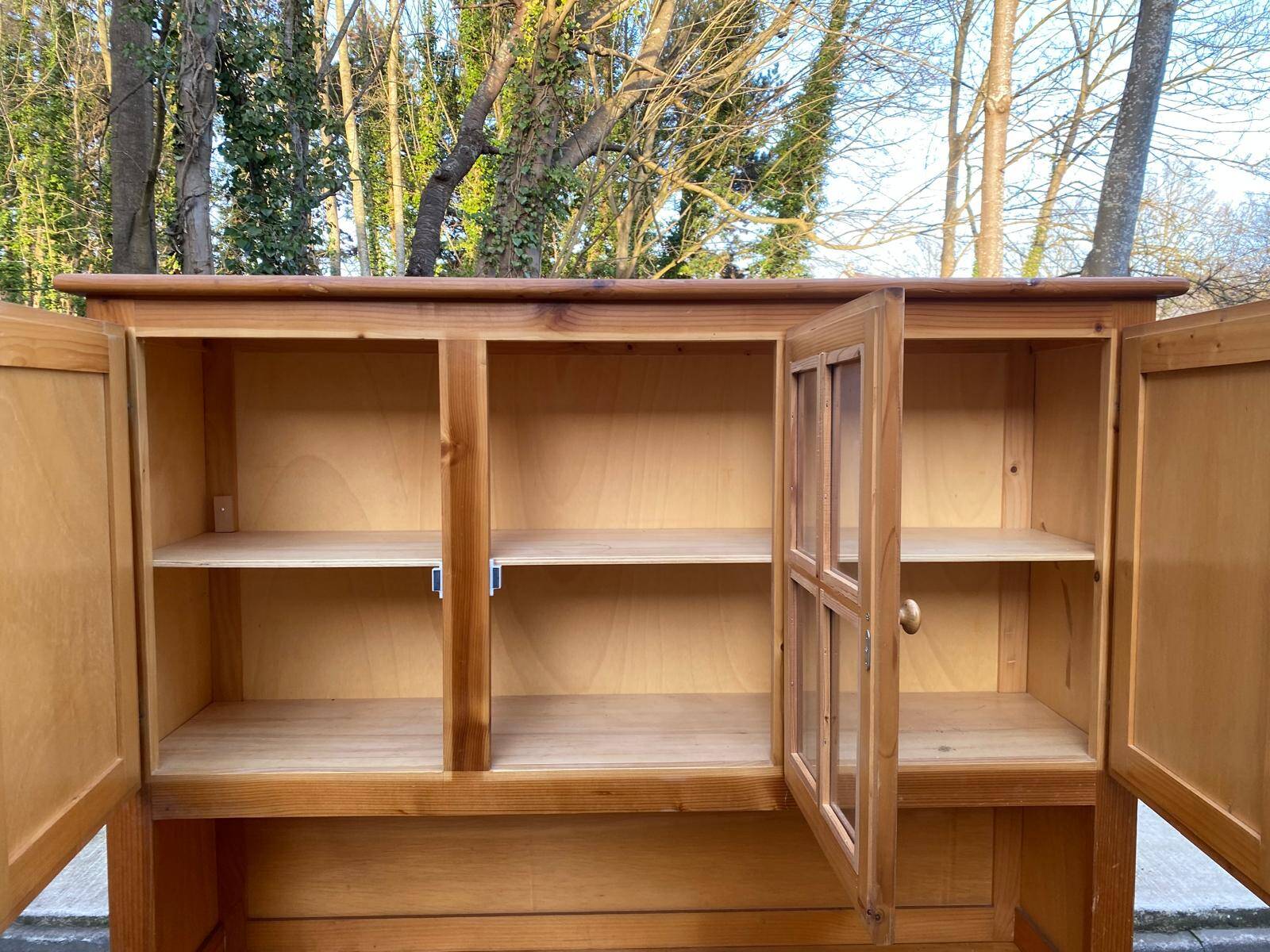 Scandinavian wardrobe in solid pine from the 1980s.