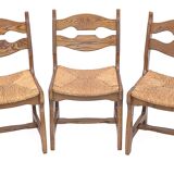 Set of 6 Guillerme and Chambron chairs