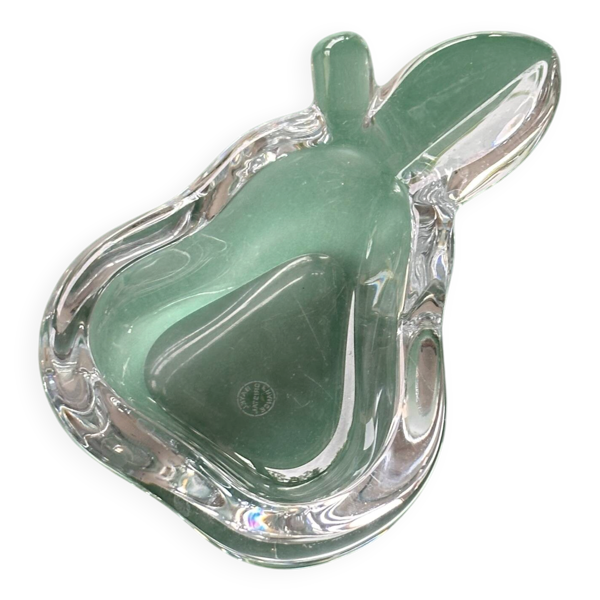 Cendrier en cristal bayel cristal france – pièce vintage française