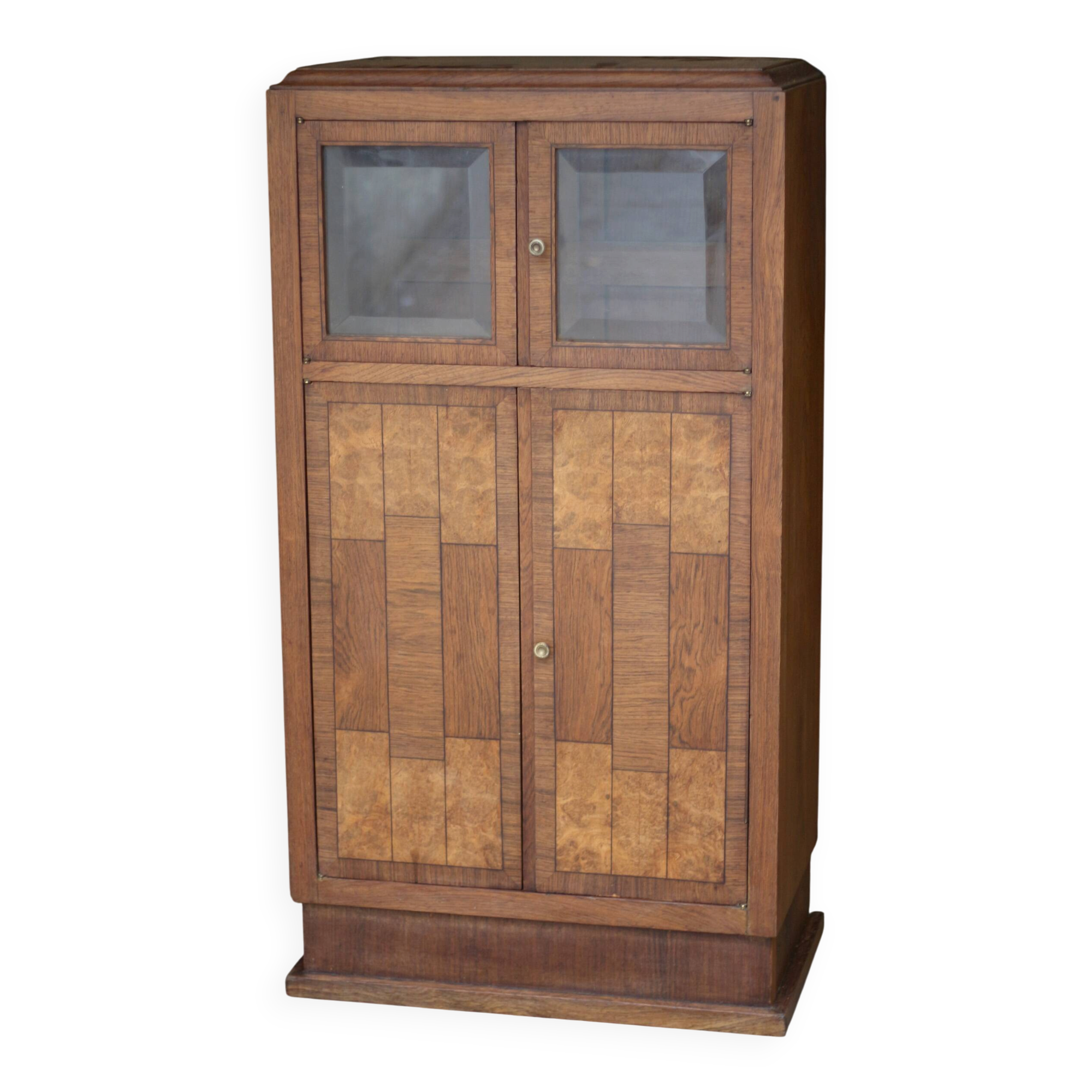 Superb Art Deco storage unit in veneer (circa 1920)
