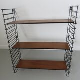 Flexible String shelf, wood and metal 50/60