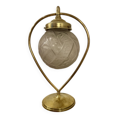 Lampe de table Art Déco, signée ''Muller et Frères'', année 30