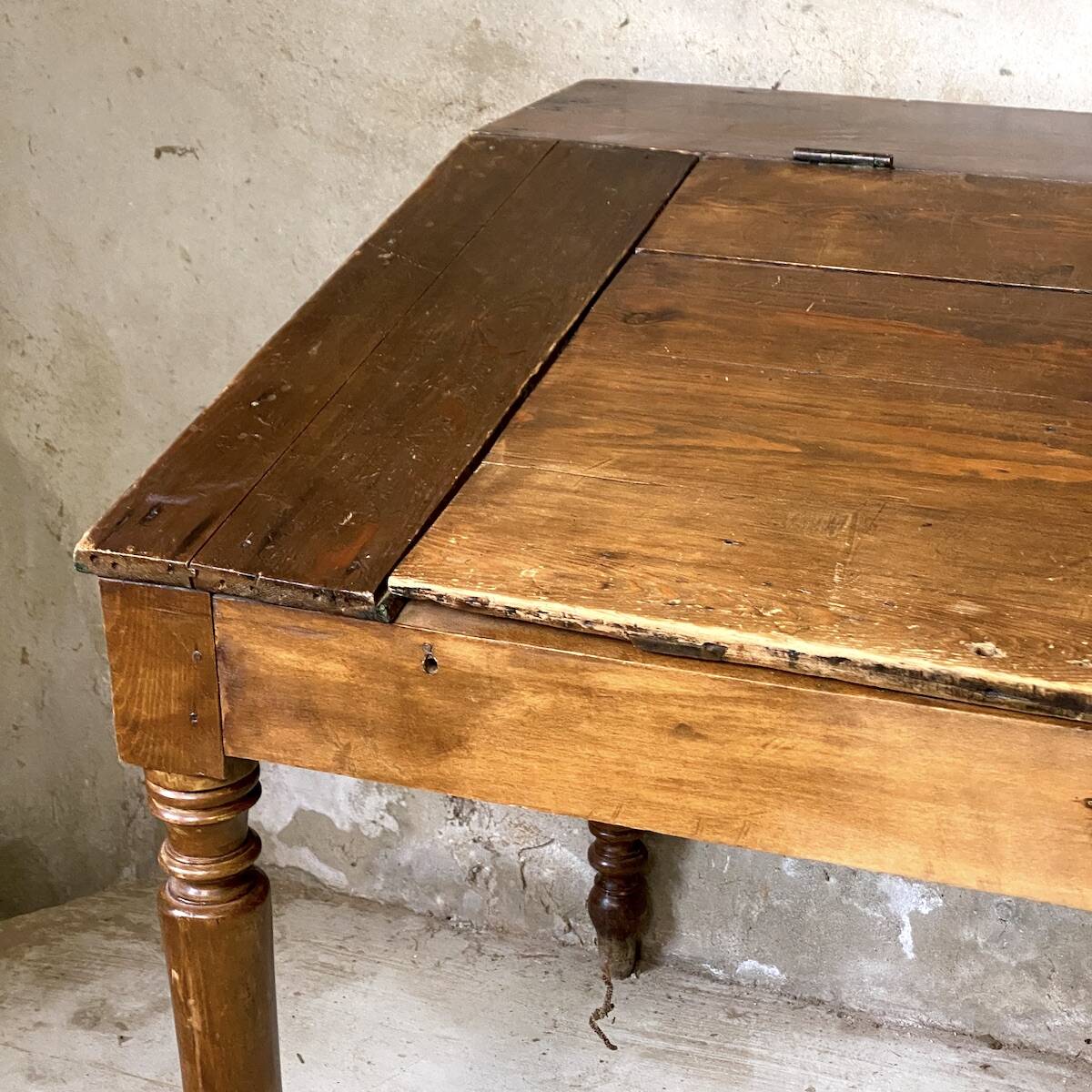 19th-century solid wood desk