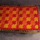 Orange sun lounger, deckchair, vintage 70's lafuma camping lounge chair