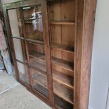 Old glass bookcase