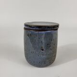 Covered pot in stoneware Jeanne and Norbert Pierlot Ratilly Puisaye