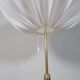 Mid-century black leather and brass floor lamp by Falkenbergs Belysning, Sweden, 1960s.