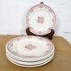 6 dessert plates Terre de Fer Creil and Montereau - Amiral decoration
