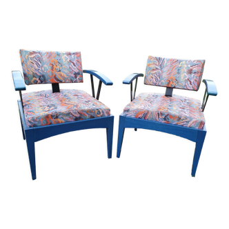 Pair of vintage armchairs Baumann 80s