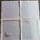 Large antique hand-embroidered tablecloth