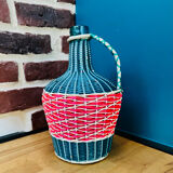 Demijohn scoubidou vintage