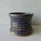 Enamelled sandstone pot cover by Alain Magne, the Borne
