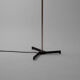 Floor lamp in chrome steel 1950