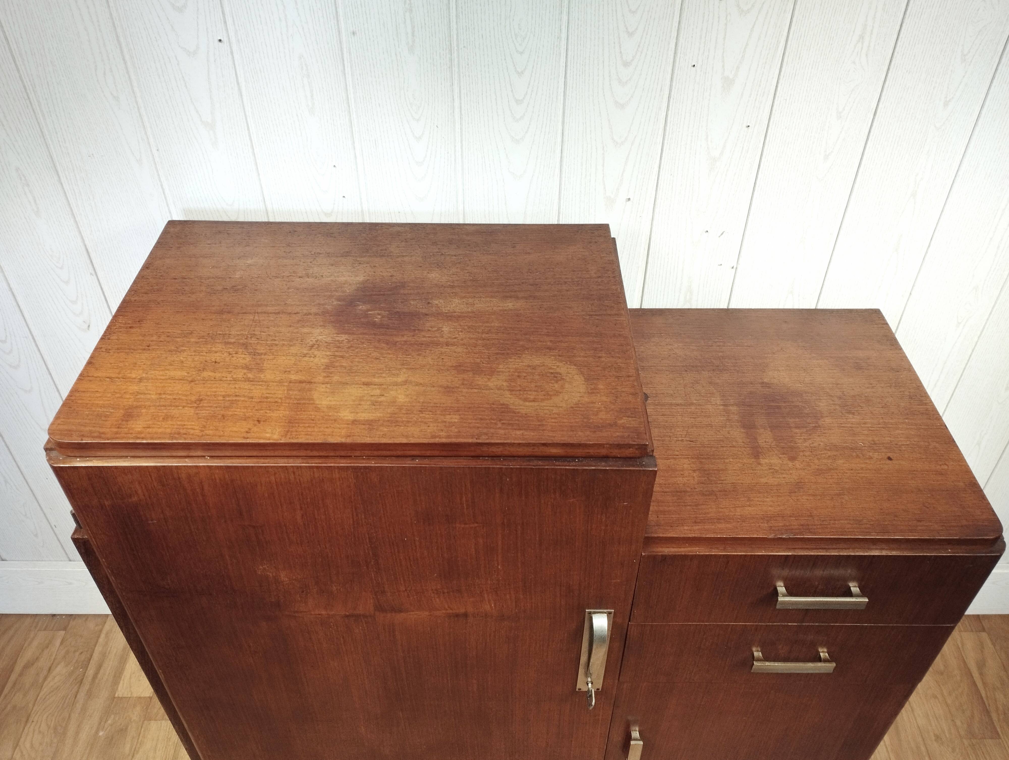 Asymmetrical vintage art deco style sideboard