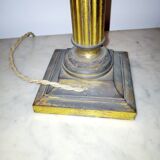 Lamp with bronze column in louis style XVI