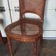 Set of six louis xvi style caned chairs