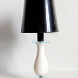 Vintage alabaster and brass lamp