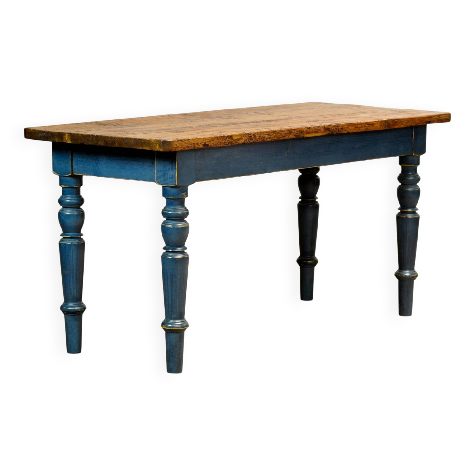 Pine table with old top