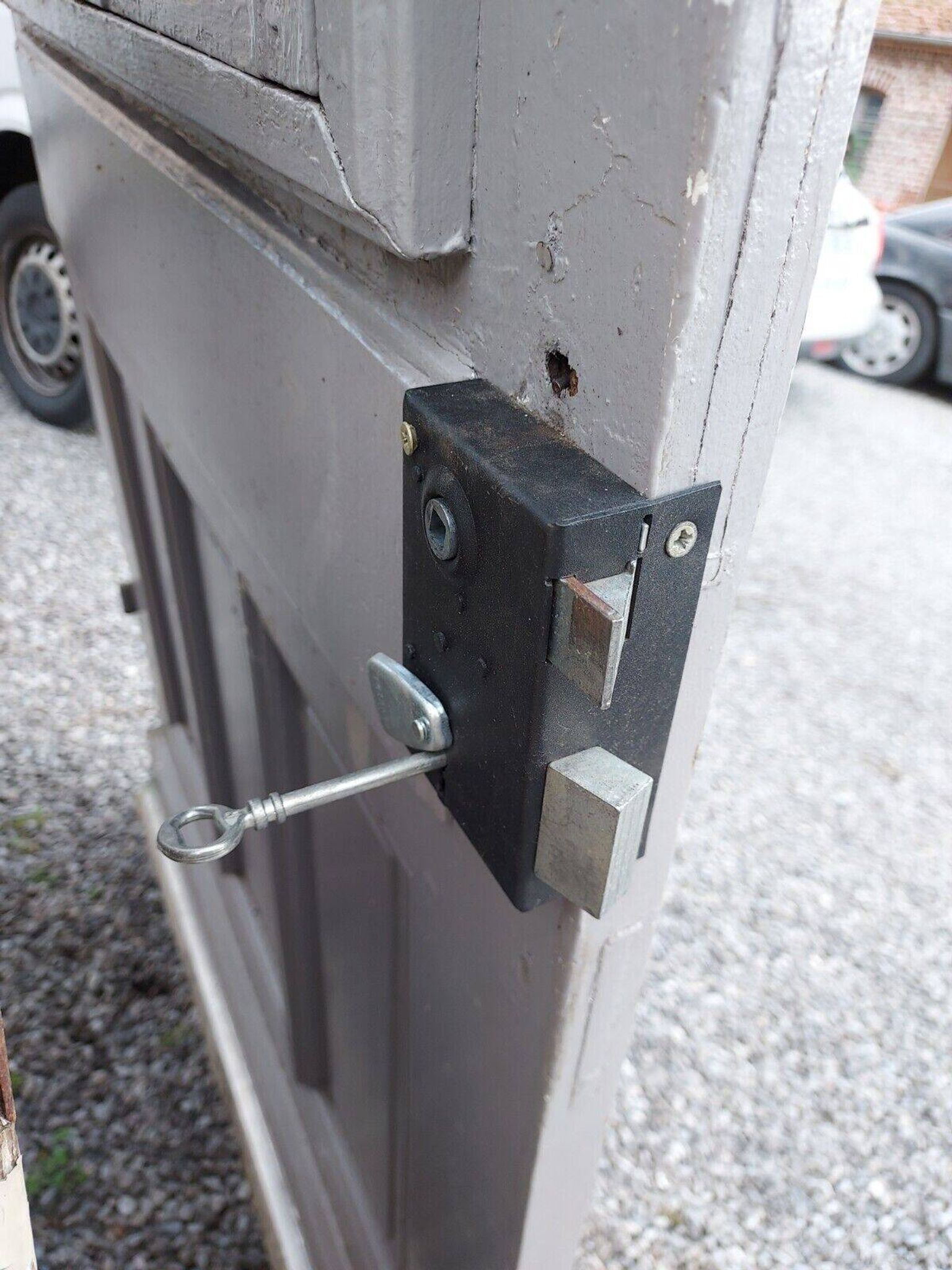 porte d'entrée vitrée en chêne