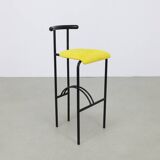 4x Postmodern Barstool in Memphis Style, 1980s