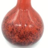 Vintage burgundy red soliflore vase in the 70