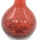 Vase soliflore rouge bordeaux vintage années 70