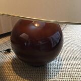 Pair of very large glazed ceramic ball lamps €80