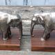 greenhouse book elephant in silver metal