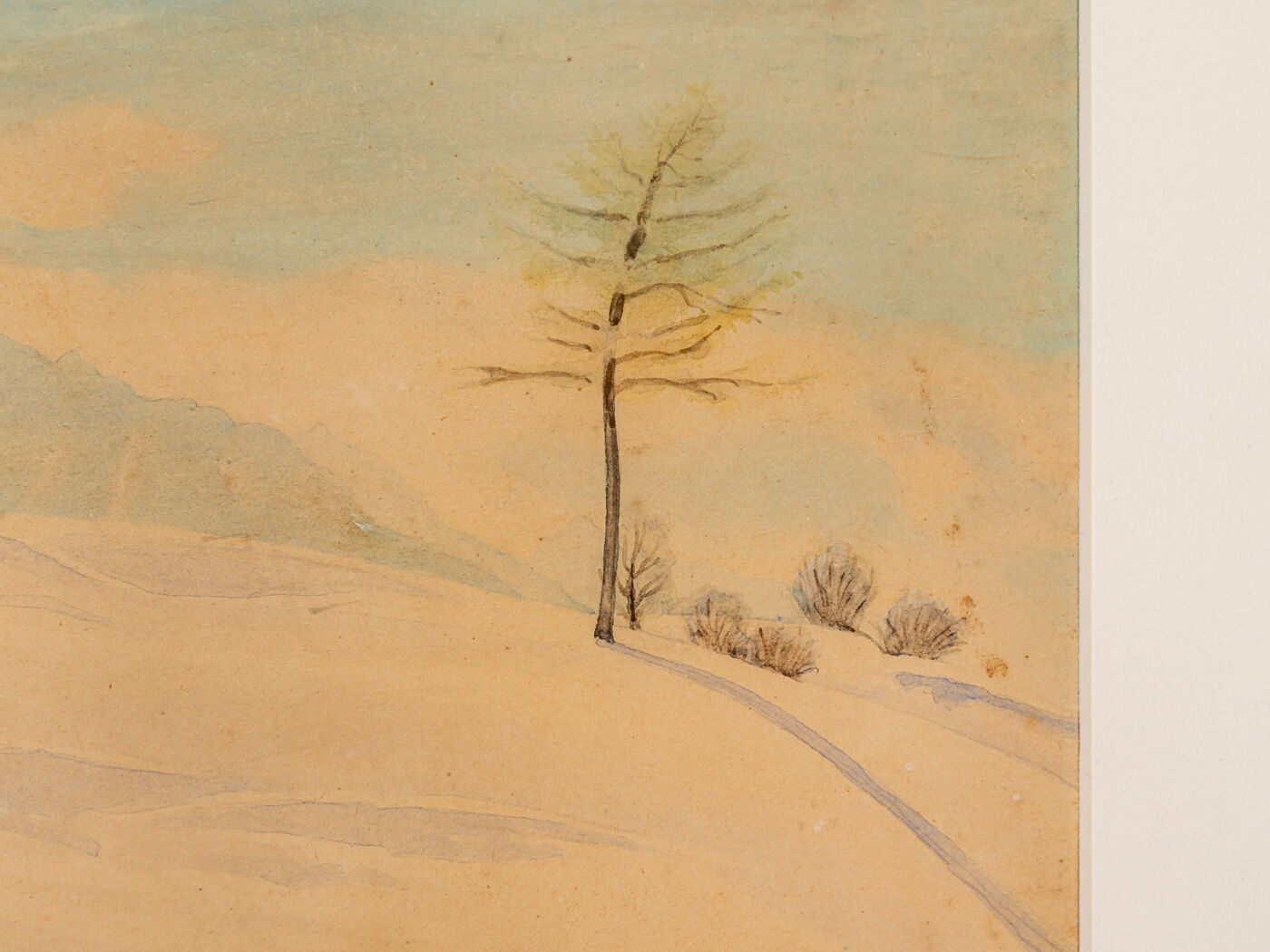 Winter scenery, Aquarelle on Paper, 51 x 40 cm