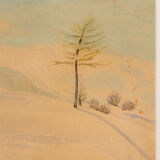 Winter scenery, Aquarelle on Paper, 51 x 40 cm