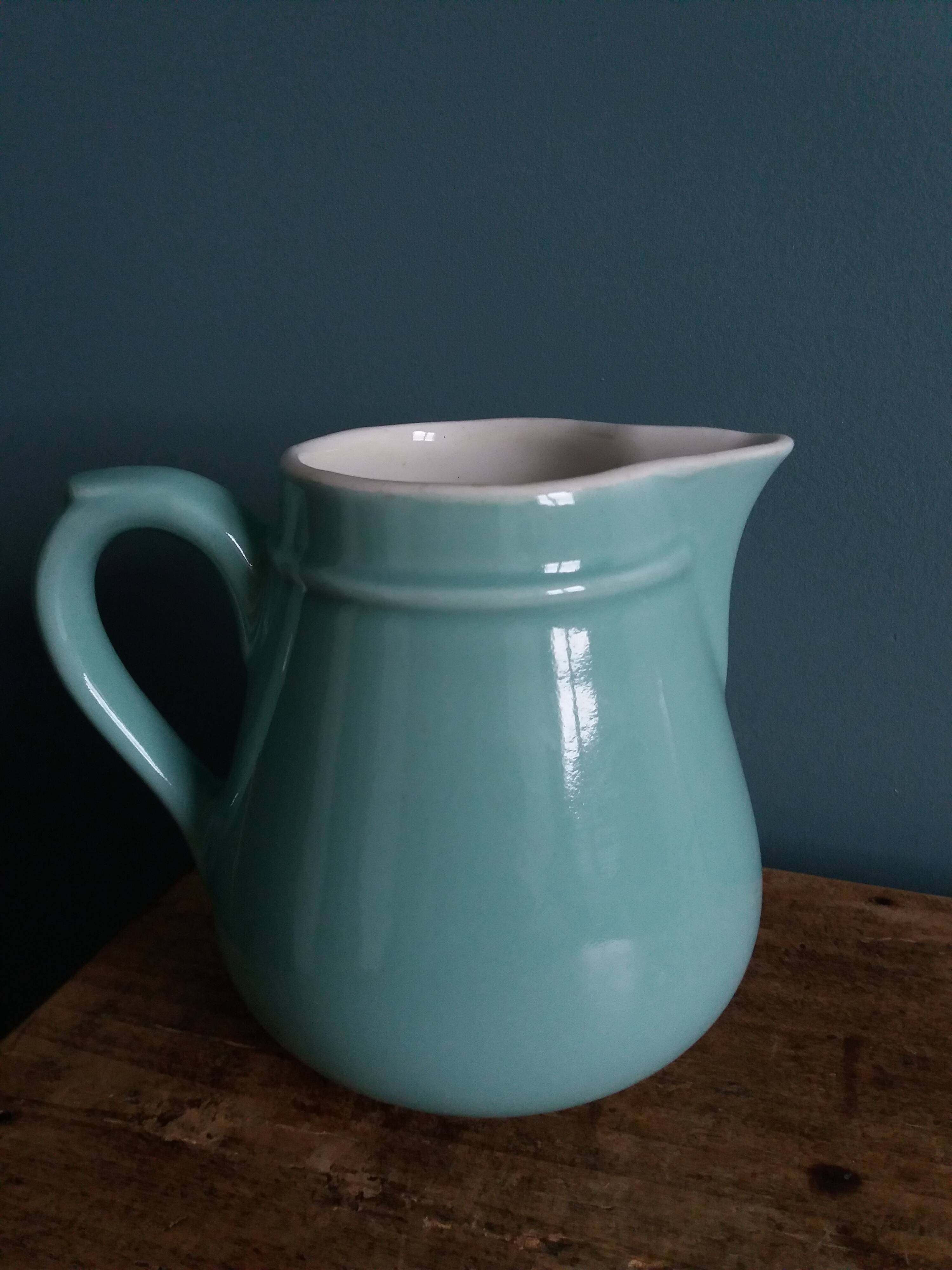 Saint Uze stoneware pitcher stamped Revol