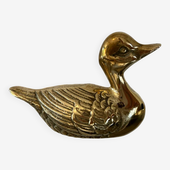 Golden brass duck
