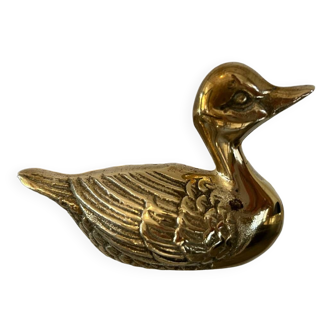 Golden brass duck