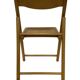 Chaise pliante vintage en bois avec assise en rotin design minimaliste des années 80