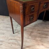 Art deco desk in curved mahogany veneer