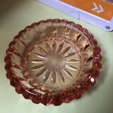 Vintage orange glass ashtray