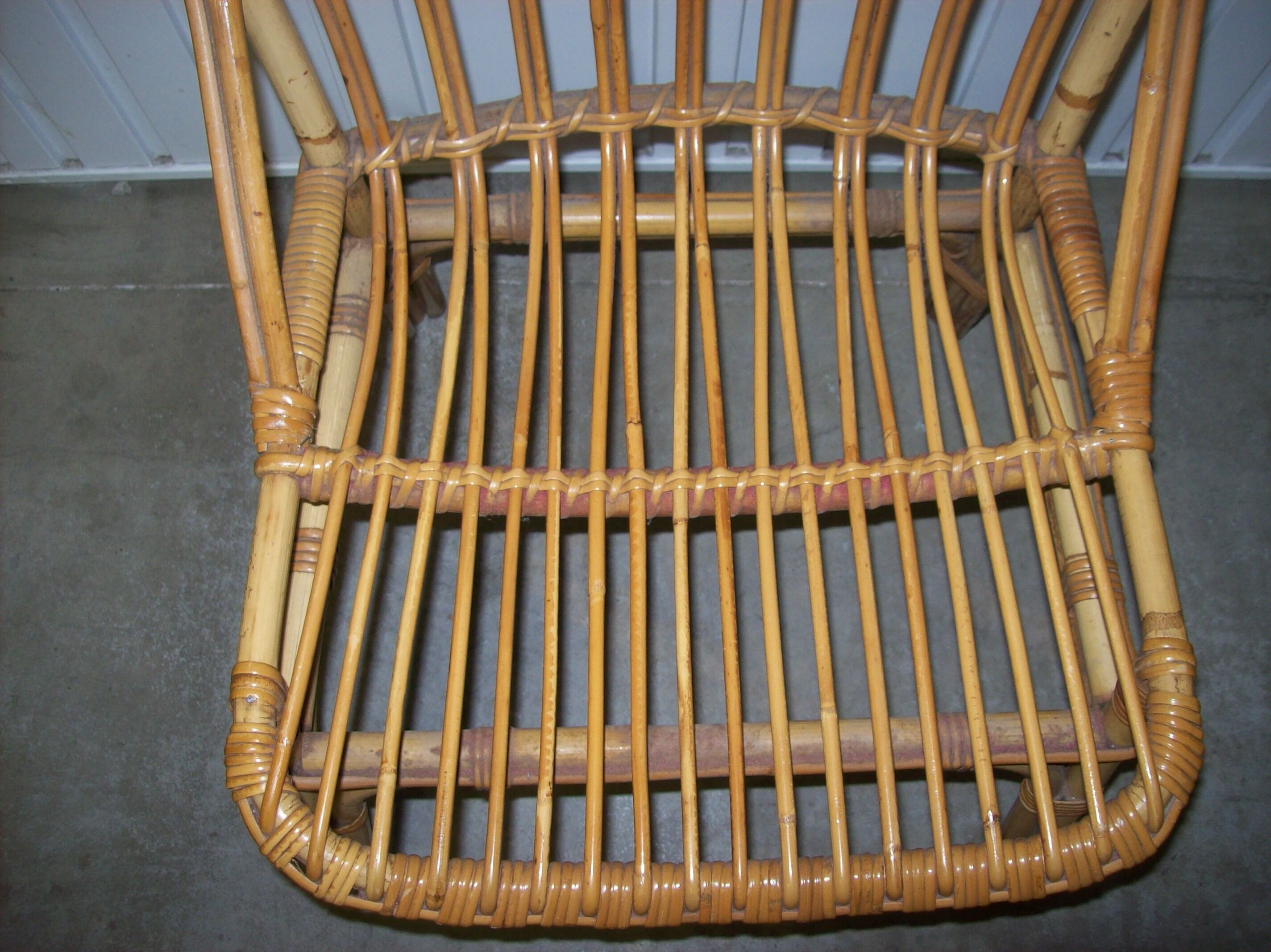 60s rattan chair
