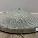 Fischer Leuchten ice glass ceiling light, chrome, 1970s