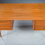 Mid-Century Danish Modern Desk Teak by Svend Madsen for Falster, 1970s