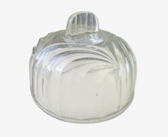 Cloche à fromage en verre pressé moulé