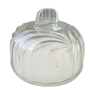 Molded pressed glass cheese bell