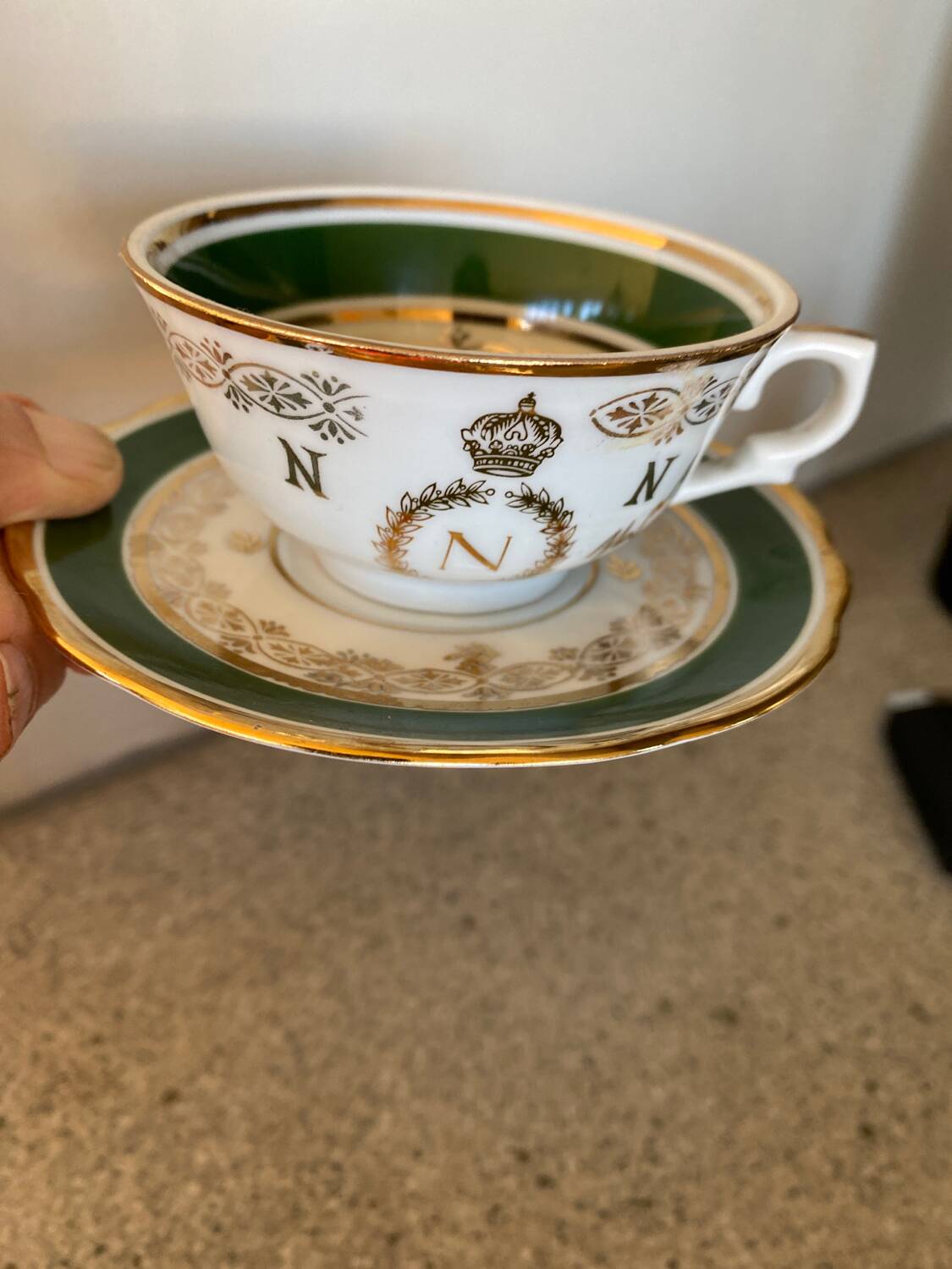 Tasse et sous tasse Napoléon
