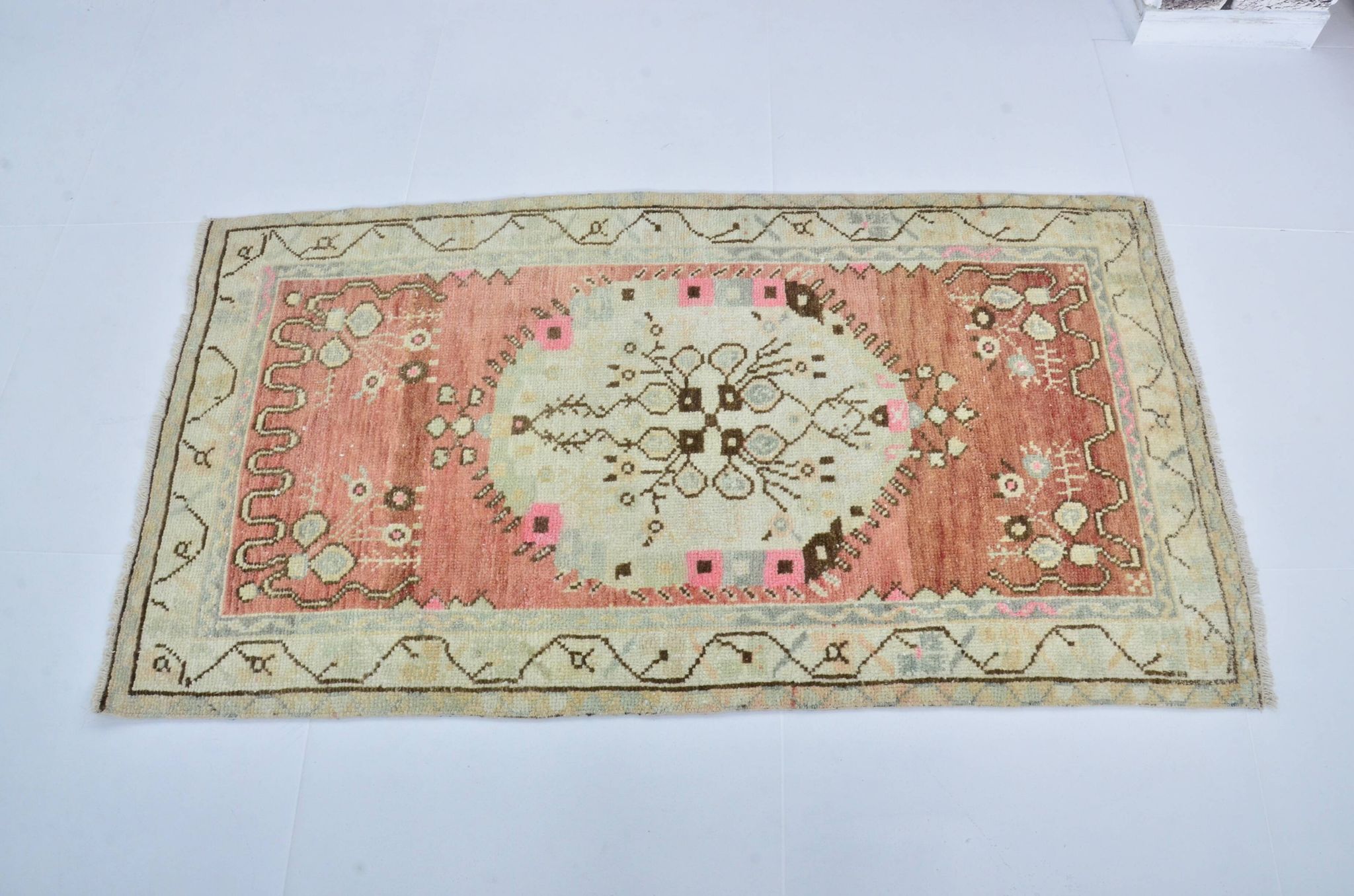Turkish Oushak handmade rug sku 3555