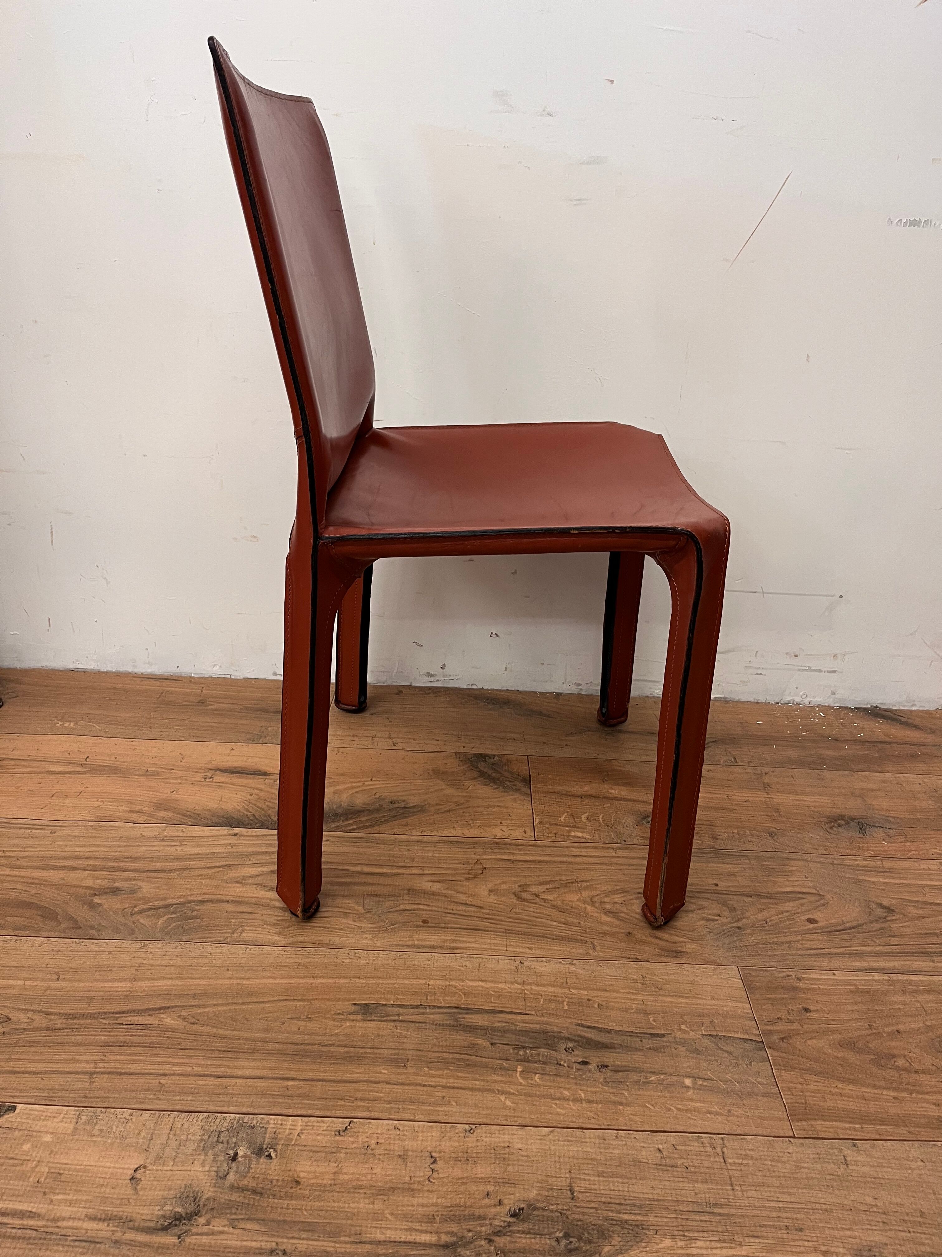 6 chaises de Mario Bellini par Cassina