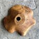 Small pendant light in corrugated teak leaf (Small D:30 H:20)