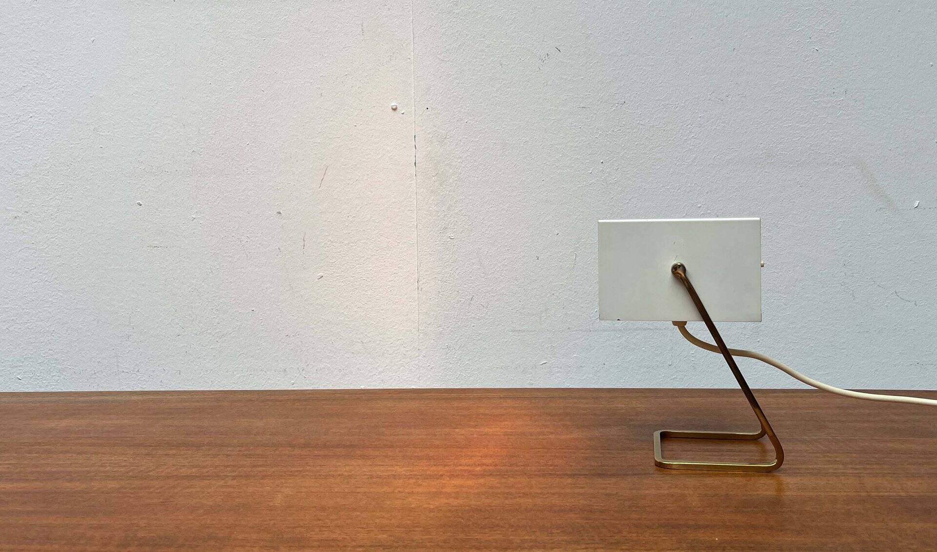 Modern mid-century German cube table lamp by Kaiser Leuchten, 1960s.