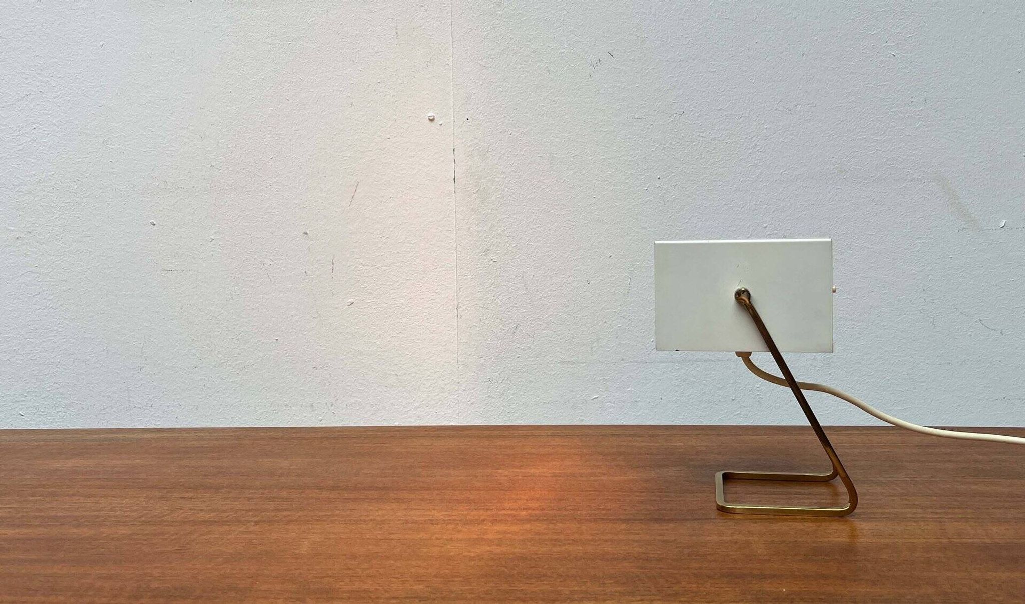 Modern mid-century German cube table lamp by Kaiser Leuchten, 1960s.